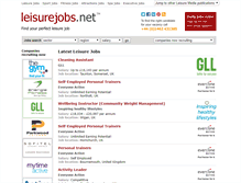 Tablet Screenshot of leisurejobs.net