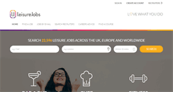 Desktop Screenshot of leisurejobs.com